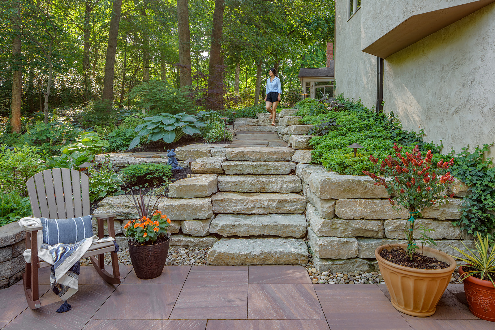 Retaining Wall, Walkway & Patio